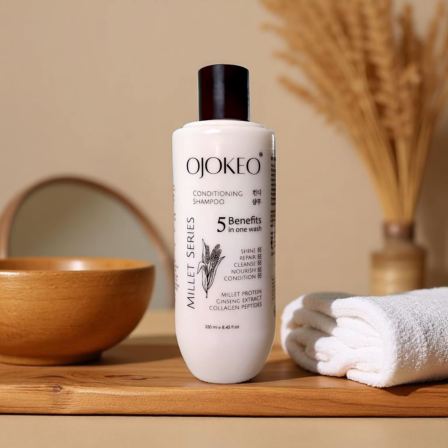 Millet Powered CONDITONING SHAMPOO 250 ml GINSENG | COLLAGEN PEPTIDES | MILLET PROTEIN