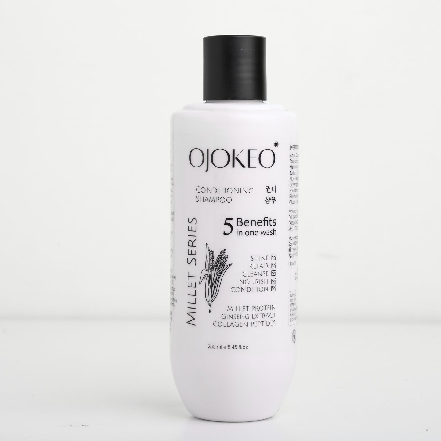 Millet Powered CONDITONING SHAMPOO 250 ml GINSENG | COLLAGEN PEPTIDES | MILLET PROTEIN