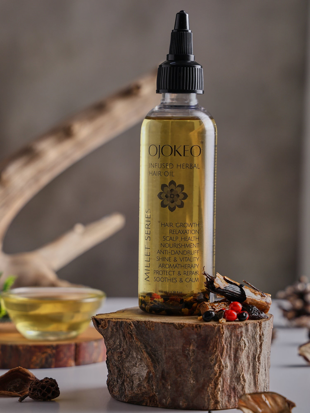 OJOKEO Millet-Powered Infused Herbal Hair Oil 100 ml