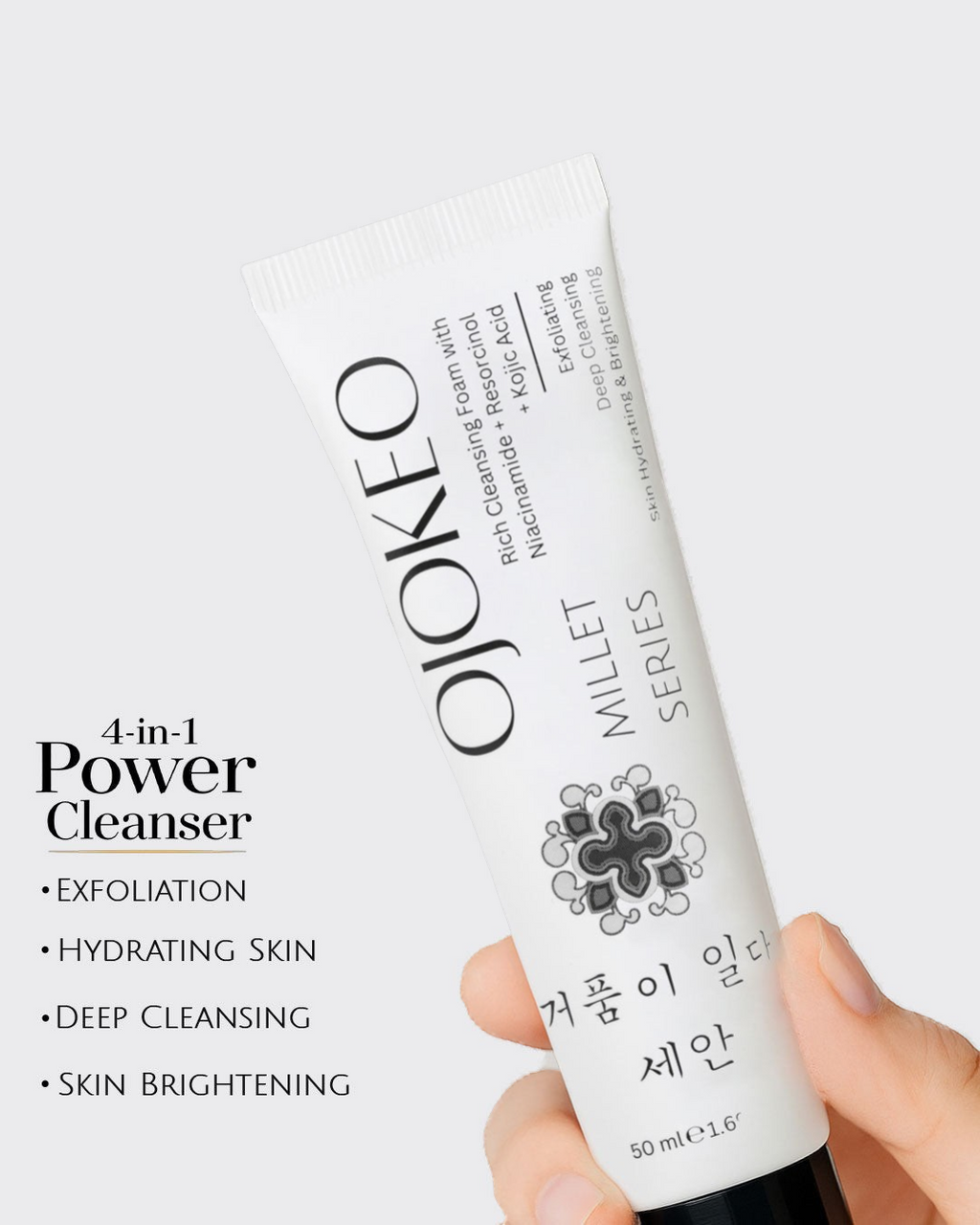 OJOKEO Millet-Powered Face Wash with Niacinamide 50 gm
