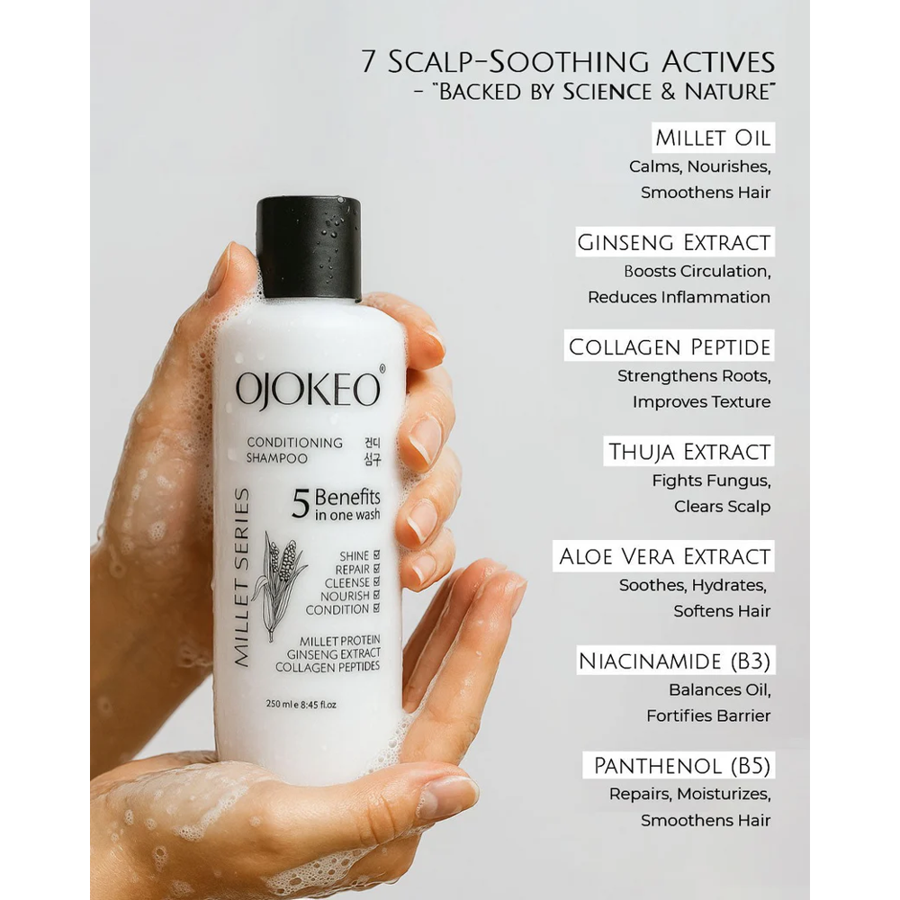 OJOKEO Millet Powered 5 in 1 Conditioning Shampoo 250 ml